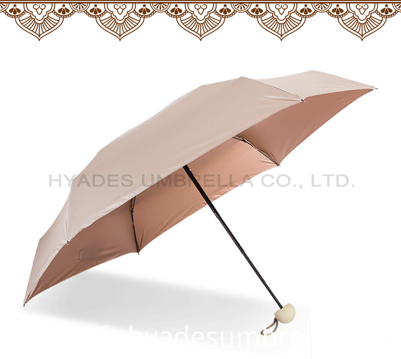 Parapluie pliant léger 5 couleurs compactes Light Compact Multiple Colors 5 Folding Umbrella